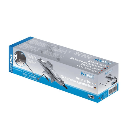 ProPlus Schaarkrik met Handslinger Grijs - 1 ton - VCTparts.nl