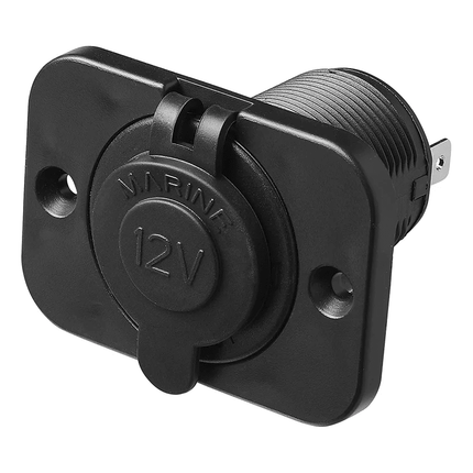 ProPlus Sigarettenaansteker - Inbouwdoos 12V/24V - Stofdichte Aanstekercontactdoos met Afsluitdop - VCTparts.nl