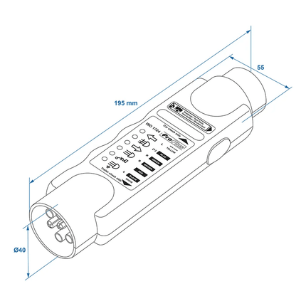 ProPlus ProPlus Stekkertester 7 - Polig 12V LED Aanhangwagen Aanhanger Verlichting Testapparaat PAT Europe 6