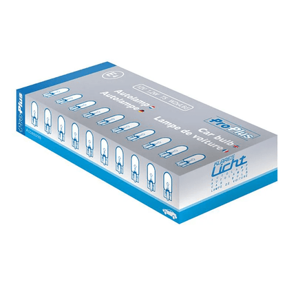 ProPlus T5 Halogeen Wit Autolamp 12V 12W W2x46d (set 10 stuks) - VCTparts.nl