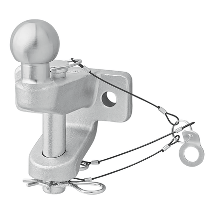 ProPlus ProPlus Trekhaakkogel D21/S350 Gecombineerde Tweevoudige Uitvoering E - gekeurd Zilver Bumpertrekhaak Koppelingskogel PAT Europe 1