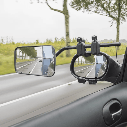 ProPlus ProPlus Universele Opzetspiegel Caravanspiegel DeLuxe – Verstelbare Spiegel voor Camper Bestelwagen en 4x4 - Inclusief Opbergtas - Eenvoudige Montage - E - gekeurd PAT Europe 3