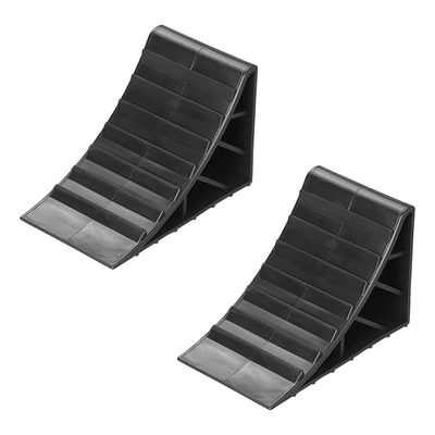 ProPlus Wielkeg  Wielblok Klem Bandenstopper Rolstopper Incl. Handvat Set 2 stuks Kunststof Zwart