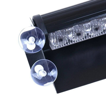 VCTparts Raamflitser Blauw Led Stroboscoop Zwaailicht met Zuignappen en 12V Plug NORGOS 4