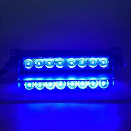 VCTparts Raamflitser Blauw Led Stroboscoop Zwaailicht met Zuignappen en 12V Plug NORGOS 2