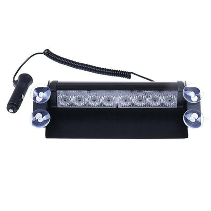 VCTparts Raamflitser Blauw - Rood Led Stroboscoop Zwaailicht met Zuignappen en 12V Plug NORGOS 9