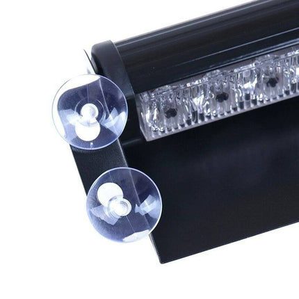 Raamflitser Oranje LED Stroboscoop Zwaailicht – 12V met Zuignappen en 8 Knipperstanden - VCTparts.nl