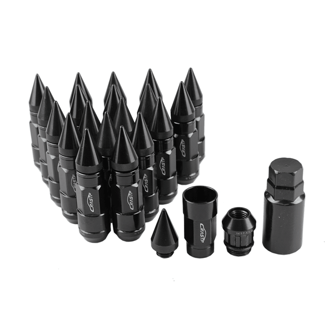 VCTparts Racing Wielmoeren M12x15 Spiked Lug Nuts zwart (Set 20) [Wielbouten - Race Moeren] NORGOS 7