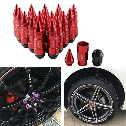 VCTparts Racing Wielmoeren M12x15 Spiked Lug Nuts zwart (Set 20) [Wielbouten - Race Moeren] NORGOS 5