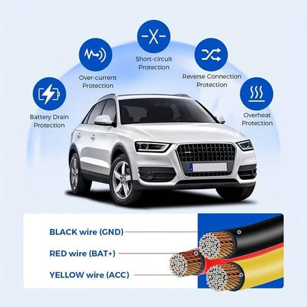 Redtiger Redtiger USB - C Auto Dashcam Continue Voeding Hardwire Kabel Voeding Kit [3.5M 12v/24v] INNPRO 6