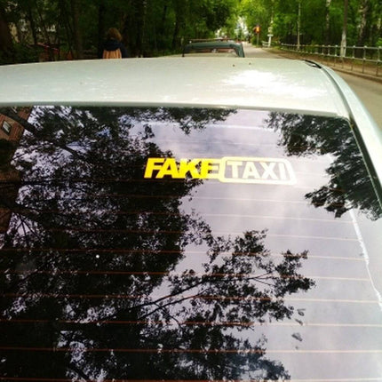 VCTparts Reflecterende Fake Taxi Sticker - Gele Faketaxi (set) NORGOS 3