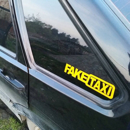 VCTparts Reflecterende Fake Taxi Sticker - Gele Faketaxi (set) NORGOS 2