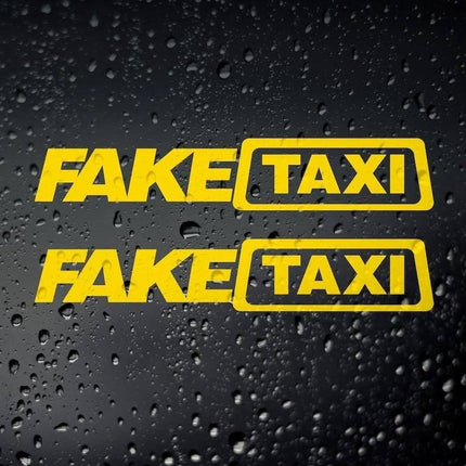 VCTparts Reflecterende Fake Taxi Sticker - Gele Faketaxi (set) NORGOS 8