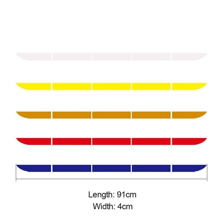 VCTparts Reflector Sticker / Reflecterende Tape Kofferbak Bumper - Geel (set) NORGOS 5