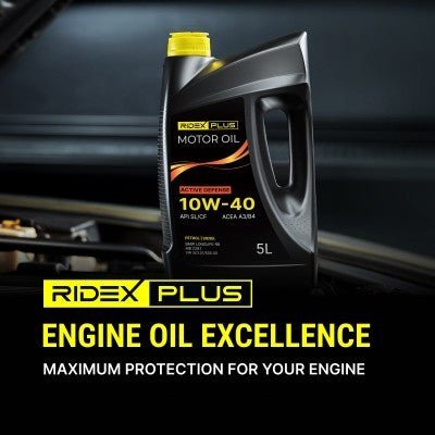 Ridex Plus RIDEX PLUS Active Defense 10W - 40 Semi - Synthetische Motorolie 5 Liter - Betrouwbare Dagelijkse Motorbescherming Ridex 9