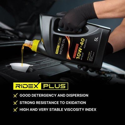 Ridex Plus RIDEX PLUS Active Defense 10W - 40 Semi - Synthetische Motorolie 5 Liter - Betrouwbare Dagelijkse Motorbescherming Ridex 8