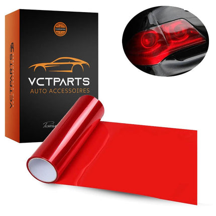 VCTparts Rode Achterlicht Folie Auto – 30x60cm Smoke Tint Wrap Vinyl – Achterlicht Sticker Tuning Film Rood NORGOS 1