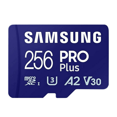 Samsung PRO Plus SDXC 256 GB U3 A2 V30 Geheugenkaart (MB-MD256SA/EU)