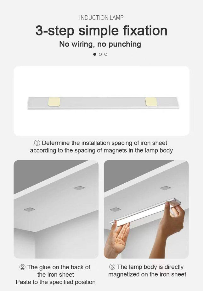 VCTparts Sensor Ledbalk UltraDunne Kastlamp – 30cm Draadloos en Instelbaar NORGOS 2
