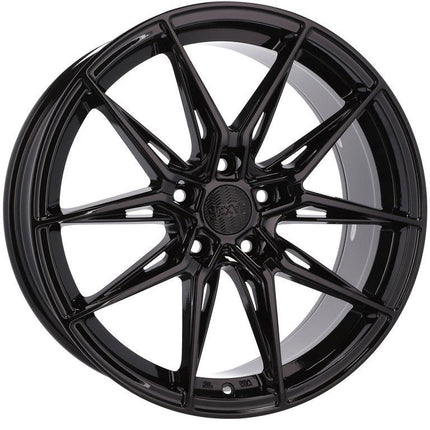 Set van 4 Velgen 18 inch 5x112 ET35 66.5 Zwart - Passend voor diverse Audi, Volkswagen en Mercedes modellen - VCTparts.nl