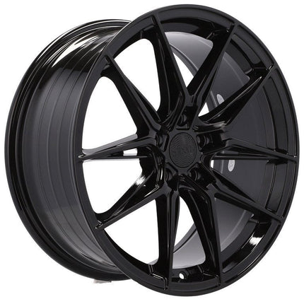 Set van 4 Velgen 18 inch 5x112 ET35 66.5 Zwart - Passend voor diverse Audi, Volkswagen en Mercedes modellen - VCTparts.nl
