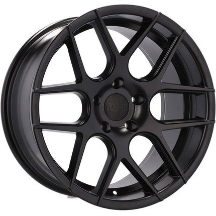 Set van 4 Velgen 18 inch 5x120 ET35 72.6 Zwart Semi Mat voor BMW Volkswagen Mercedes - VCTparts.nl