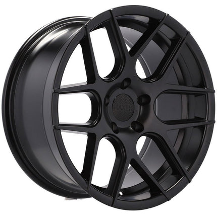 Set van 4 Velgen 18 inch 5x120 ET35 72.6 Zwart Semi Mat voor BMW Volkswagen Mercedes - VCTparts.nl