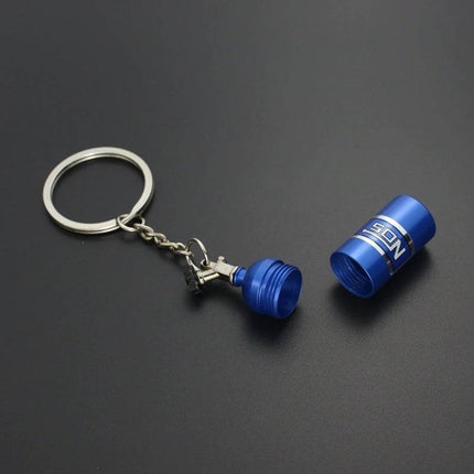 VCTparts Sleutelhanger NOS Nitro fles - Pillendoosje sleutelbos hanger NORGOS 4