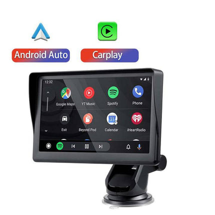 Smart Navigatiesysteem Touchscreen Scherm met Zuignap 7inch Scherm [Draadloos Apple Carplay & Android Auto] - VCTparts.nl