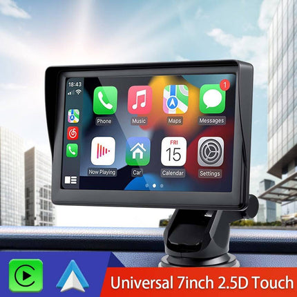 Smart Navigatiesysteem Touchscreen Scherm met Zuignap 7inch Scherm [Draadloos Apple Carplay & Android Auto] - VCTparts.nl