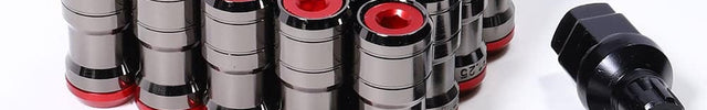 VCTparts Stalen Wielmoeren Lug Nuts met Heptagon Slotbouten - M12x15 Rood NORGOS 1