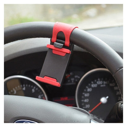 VCTparts Stuurwiel Stuur Telefoonhouder Rubber Band Autostuur - Rood [Telefoon Houder GSM] NORGOS 4
