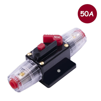 Subwoofer of Versterker Zekering Schakelaar 50A – Stroomonderbreker met Schakelaar - VCTparts.nl
