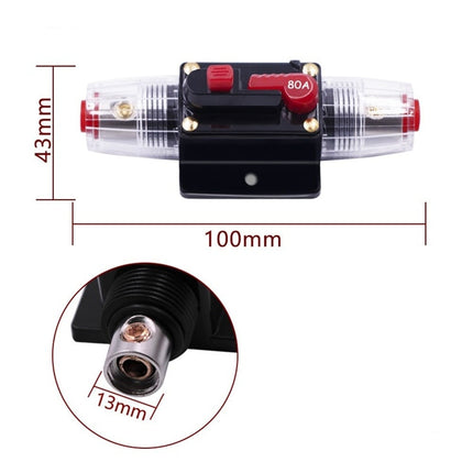 Subwoofer of Versterker Zekering Schakelaar 60A – Inline Stroomonderbreker met Schakelaar - VCTparts.nl