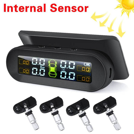 VCTparts TPMS Auto Bandenspanningsmeter Alarm Waarschuwing Display op Zonne - energie - Interne Sensor NORGOS 7