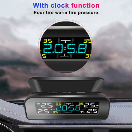VCTparts TPMS Auto Bandenspanningsmeter Alarm Waarschuwing Display op Zonne - energie - Interne Sensor NORGOS 4