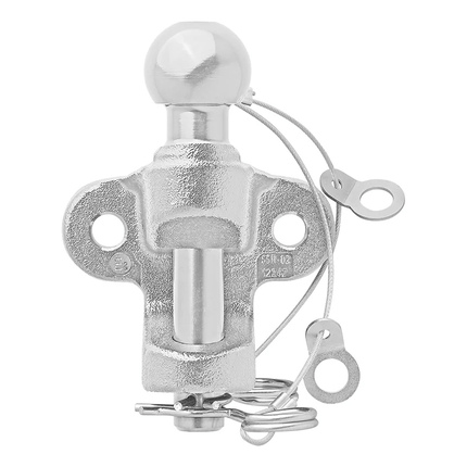 Trekhaakkogel D172/S200 Gecombineerde Tweevoudige Uitvoering E - gekeurd Zilver Bumpertrekhaak Koppelingskogel - VCTparts.nl