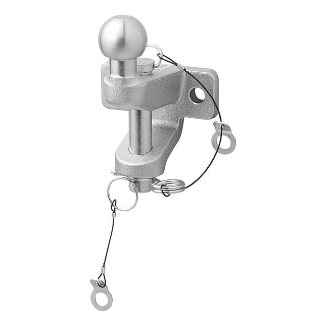 Trekhaakkogel D202/S350 Gecombineerde Tweevoudige Uitvoering E - gekeurd Zilver Bumpertrekhaak Koppelingskogel - VCTparts.nl