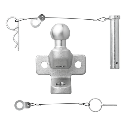 Trekhaakkogel D202/S350 Gecombineerde Tweevoudige Uitvoering E - gekeurd Zilver Bumpertrekhaak Koppelingskogel - VCTparts.nl