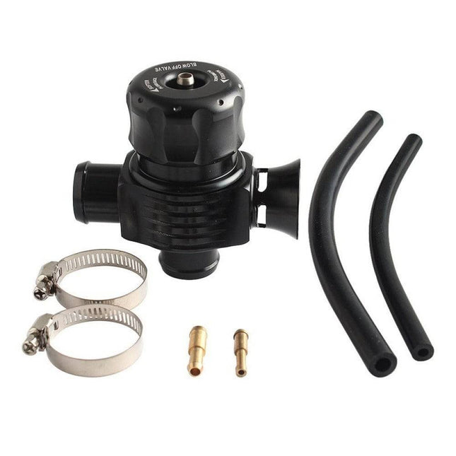 Turbo Afblaas Ventiel Blow Off Valve 25mm Dual Port met Hoorn BOV - 1001B Diverter Dump Aluminium Universeel - VCTparts.nl