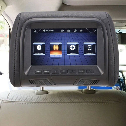 VCTparts Tweeweg Hoofdsteun Monitoren - 7 inch Touchscreen Beeldscherm Mirror Link AV/USB/SD Ingangen met Afstandsbediening NORGOS 3