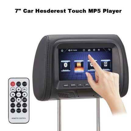 VCTparts Tweeweg Hoofdsteun Monitoren - 7 inch Touchscreen Beeldscherm Mirror Link AV/USB/SD Ingangen met Afstandsbediening NORGOS 7