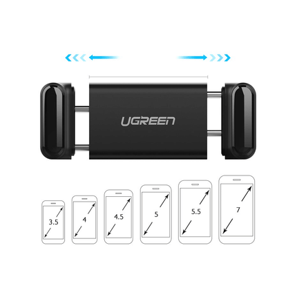 UGREEN UGREEN Universele Klemmende Telefoon Autohouder voor Ventilatierooster Zwart Hurtel 5