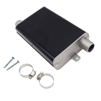 VCTparts Uitlaat Demper met Klemmen en Beugels 24mm voor Standkachel of Diesel Heater Uitlaatpijp Geluiddemper zwart NORGOS 6