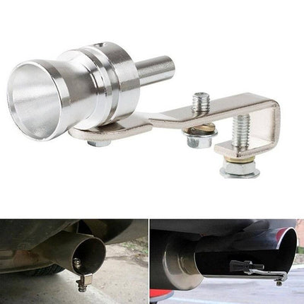 VCTparts Universeel Turbofluitje voor Uitlaat – Zilver | Turbo Sound Exhaust Whistle NORGOS 6
