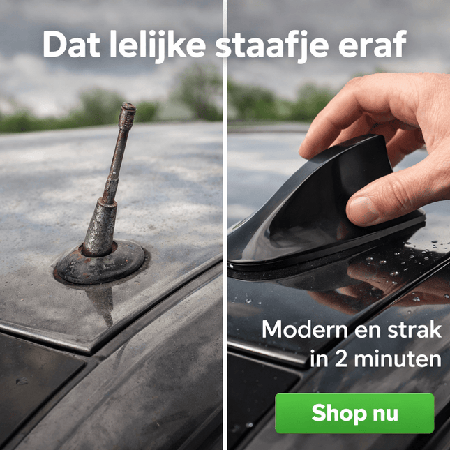 Universele Autoradio Haaienvin AM - FM Antenne Zwart - VCTparts.nl