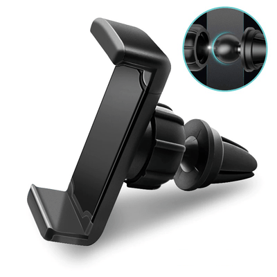 Porte-téléphonie à clip universel avec une serrette de calandre de ventilation noire