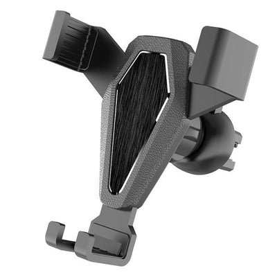 Surface de ventilation du support de voiture du téléphone de téléphone universel de gravité noire