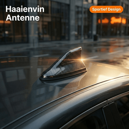 VCTparts Universele Haaienvin Autoradio Antenne Carbon – Stijlvolle AM/FM Antenne voor Auto's met Eenvoudige Installatie NORGOS 10