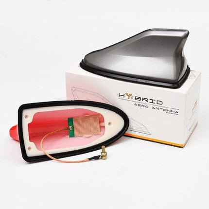 Universele Haaienvin Autoradio Antenne Zwart – Stijlvolle AM/FM Antenne voor Auto's met Eenvoudige Installatie - VCTparts.nl